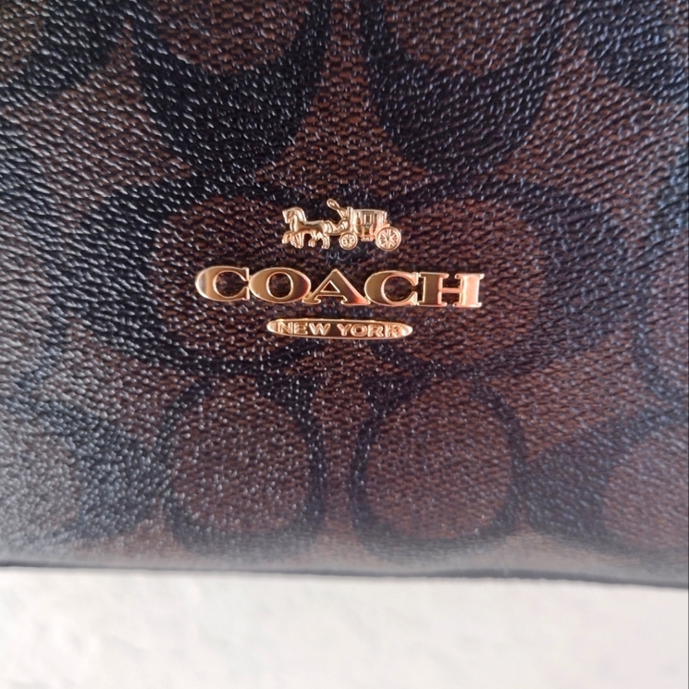 Coach Signature Canvas Val Duffle Bag NWT Sold - Picture 3 of 16